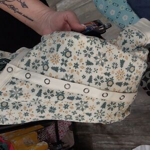 Christmas jammies onesie